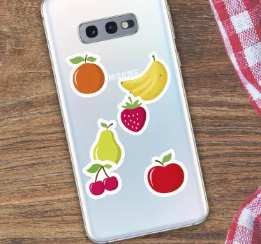 Sticker Gastronomie Set de Fruits - TenStickers