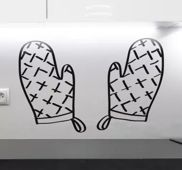Sticker gants moufles - TenStickers