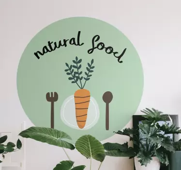 Sticker gastronomie design alimentaire naturel - TenStickers