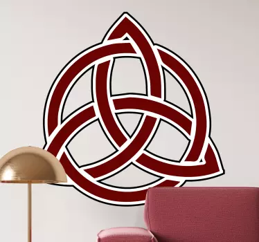 Sticker géométrique conception de nœud celtique - TenStickers