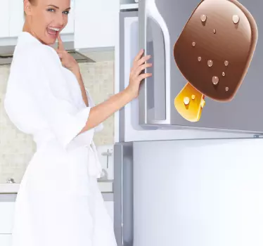Sticker glace chocolat - TenStickers