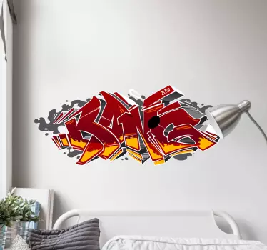 Sticker graffiti expression urbaine colorée - TenStickers
