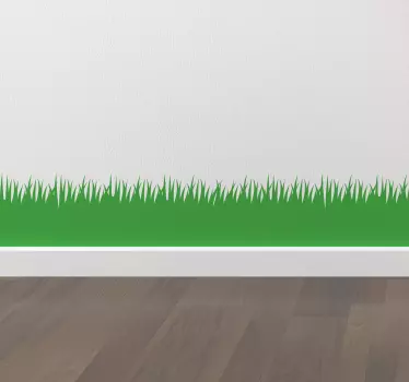 Frise murale adhésive motif herbe - TenStickers
