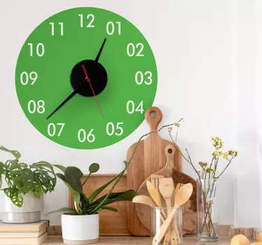Sticker horloge rond - TenStickers