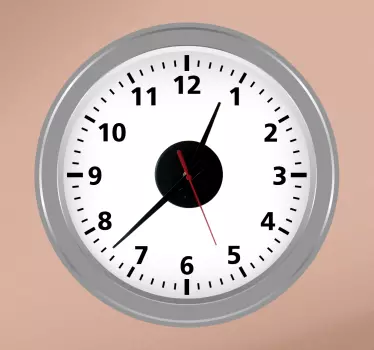 Sticker horloge salon - TenStickers