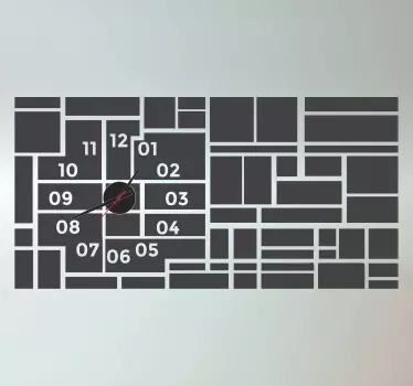 Sticker horloge tableau - TenStickers