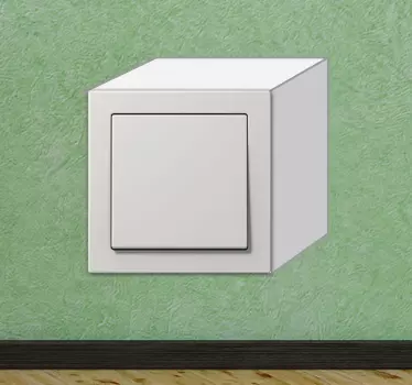 Sticker interrupteur cube - TenStickers