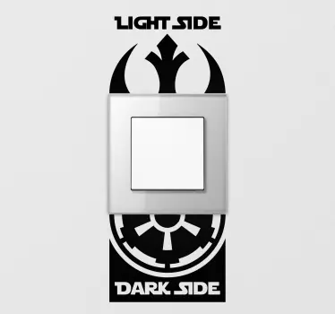Sticker interrupteur Star Wars dark side - TenStickers