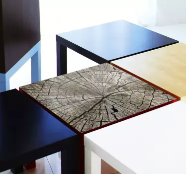 Sticker meuble Ikea LACK effet arbre - TenStickers