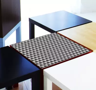 Sticker meuble Ikea LACK cubes 3D - TenStickers