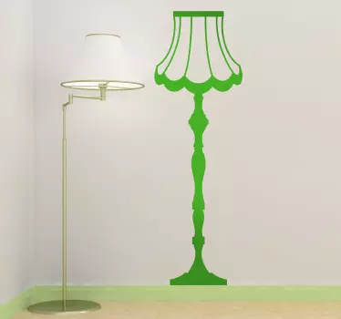 Sticker lampe à pied - TenStickers