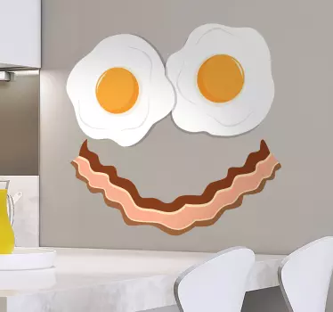 Sticker lard et oeufs - TenStickers