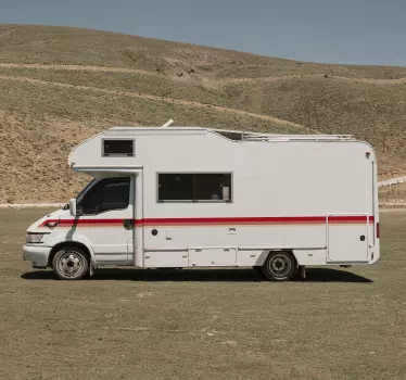 Stickers pour camping car ligne rayures - TenStickers