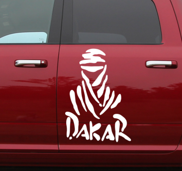 Sticker voiture logo Rallye Désert - TenStickers