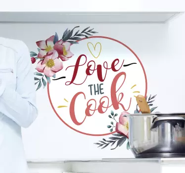 Sticker Mural Aimer la cuisine - TenStickers