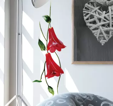 Sticker Mural Copihue Chilienne - TenStickers