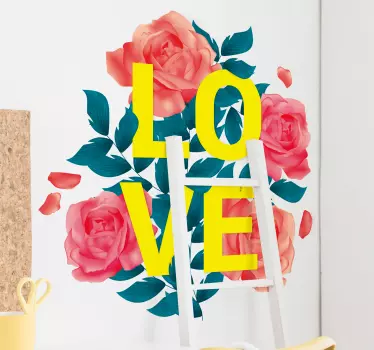 Sticker Mural Dessin Fleur - TenStickers