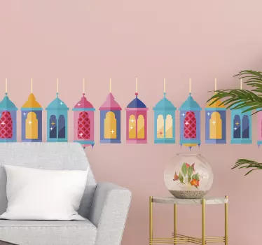 Sticker Mural Lampes Orientales - TenStickers