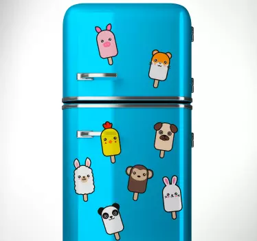 Stickers Animaux Set d'animaux en glaces - TenStickers