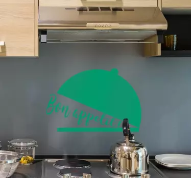 Sticker Mural Texte Bon Appétit - TenStickers