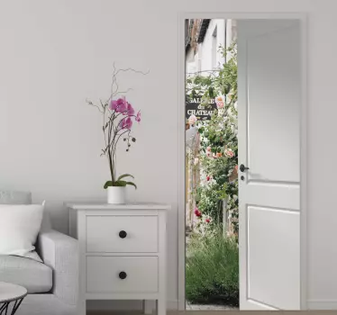 Sticker mural nature vue sur le jardin - TenStickers