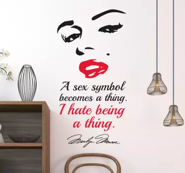Sticker Marylin Monroe sex symbol - TenStickers