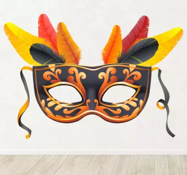 Sticker masque carnaval - TenStickers