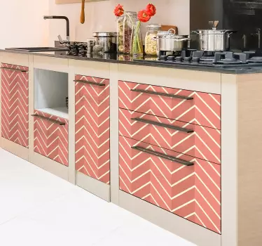 Revetement Adhesif pour Meuble Lignes géométriques - TenStickers