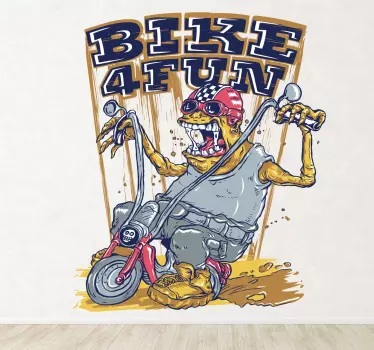 Sticker monstre moto - TenStickers