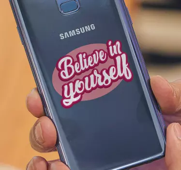 Sticker Texte Personnalisé Believe in Yourself - TenStickers
