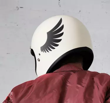 Sticker moto ailes pour casque - TenStickers