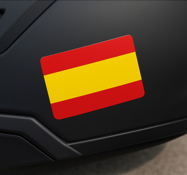Sticker moto drapeau espagne pour casque - TenStickers