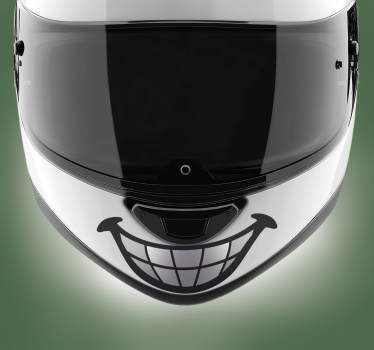 Sticker moto conception de dents amusantes - TenStickers