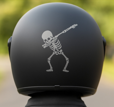 Sticker moto conception de tampon squelette - TenStickers