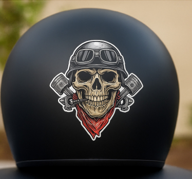Sticker moto Élaboration du squelette de la moto - TenStickers