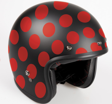 Sticker moto ensemble de points rouges - TenStickers