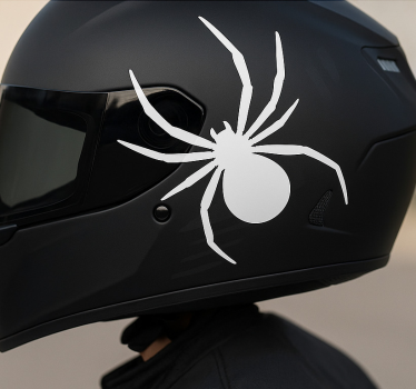 Sticker moto motif d'araignée monochrome - TenStickers