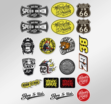 Sticker moto pack de bombes original - TenStickers