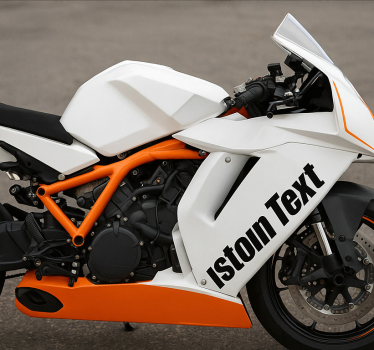 Sticker moto texte personnalisé pour moto - TenStickers