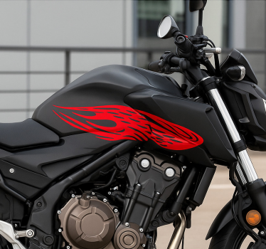 Sticker moto traînée d'aile flamboyante - TenStickers