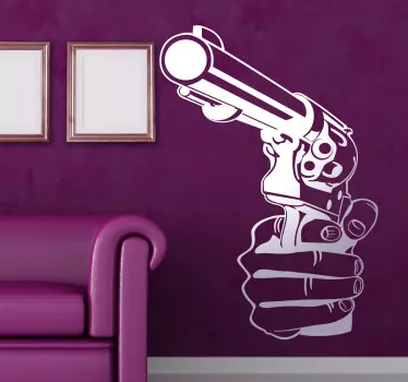 Sticker mural arme à feu - TenStickers