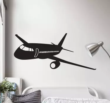 Sticker Mural Avion commercial - TenStickers