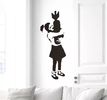 Autocollant mural Banksy bombe - TenStickers