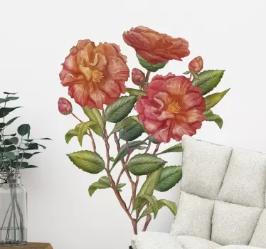 Sticker mural Bouquet de fleurs pour le salon - TenStickers