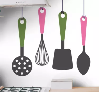 Sticker Mural Cuisine élément simple de coutellerie - TenStickers