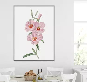 Sticker mural Fleur Orchidée rose - TenStickers