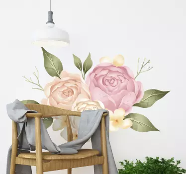 Sticker mural Fleur Pivoines - TenStickers