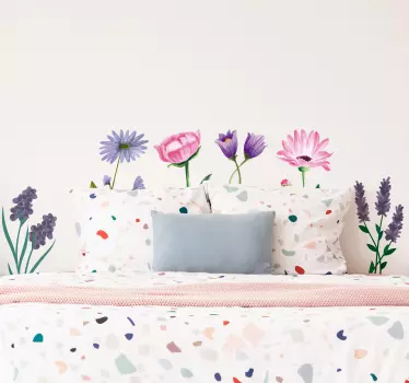 Sticker mural Fleurs Variété de fleurs - TenStickers
