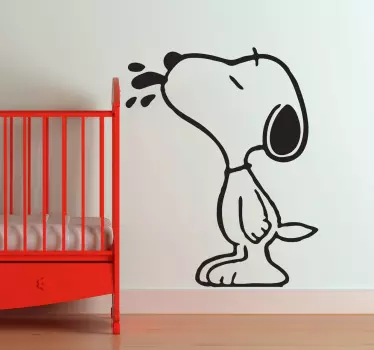 Sticker mural Snoopy chambre d'enfant - TenStickers