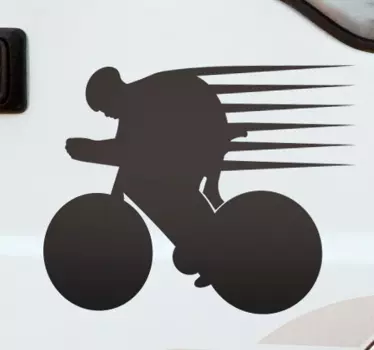 Sticker mural vélo de course - TenStickers